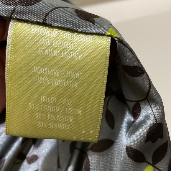 Soia & Kyo brown leather jacket (sz xs) - Picture 13 of 16